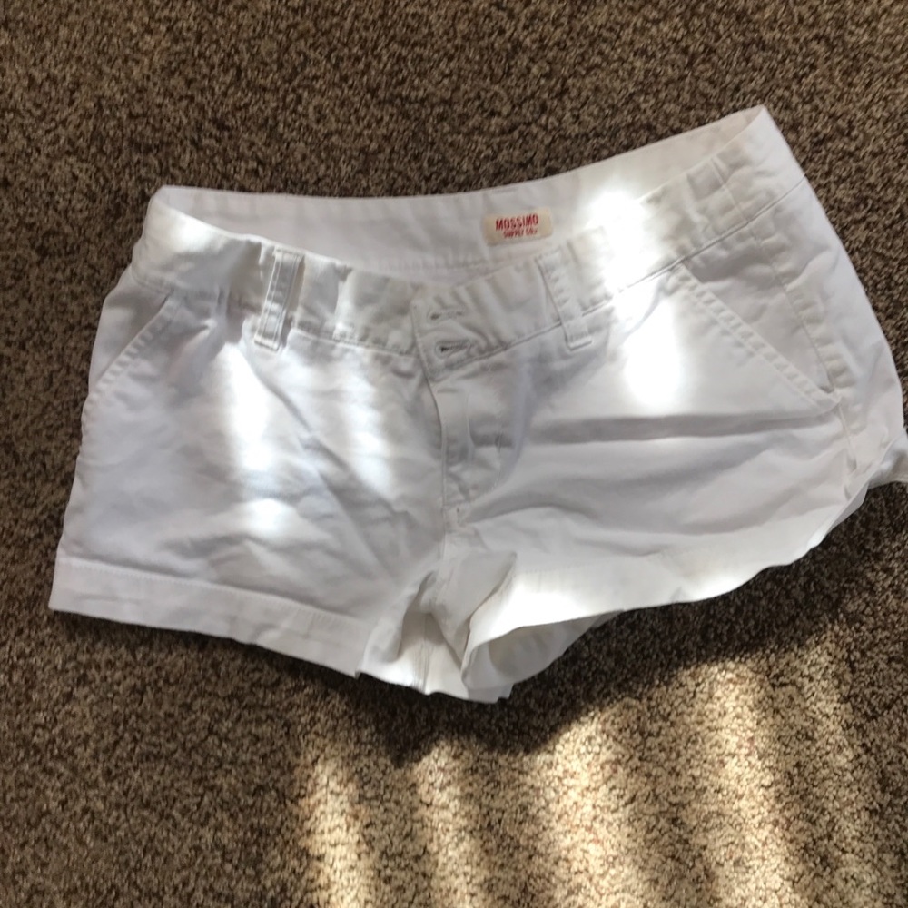 White Jean Shorts